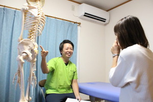 身体の状態について説明